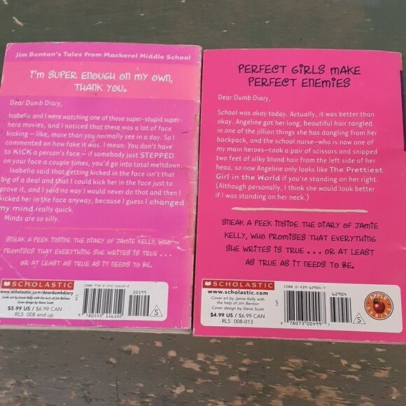 10 paperback books. Dear Dumb Diary, & Rainbow Magic. - Picture 3 of 12